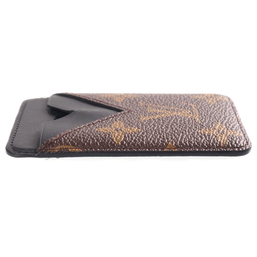 LOUIS VUITTON(ルイヴィトン) モノグラムマカサー ポルトカルトマグネット MagSafe PVC ブラウン×ブラック M13185 レディース