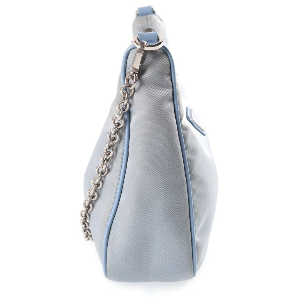 PRADA(プラダ) Re-Edition2005 リエディション ショルダーバッグ レザー ライトブルー 1BH204 レディース