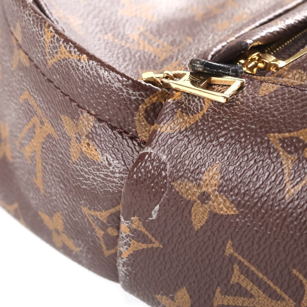 LOUIS VUITTON(ルイヴィトン) モノグラム パームスプリングス ミニ バックパック PVCレザー ブラウン M44873 レディース