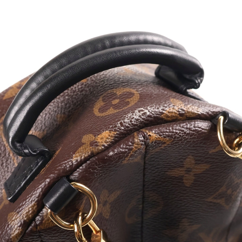 LOUIS VUITTON(ルイヴィトン) モノグラム パームスプリングス ミニ バックパック PVCレザー ブラウン M44873 レディース