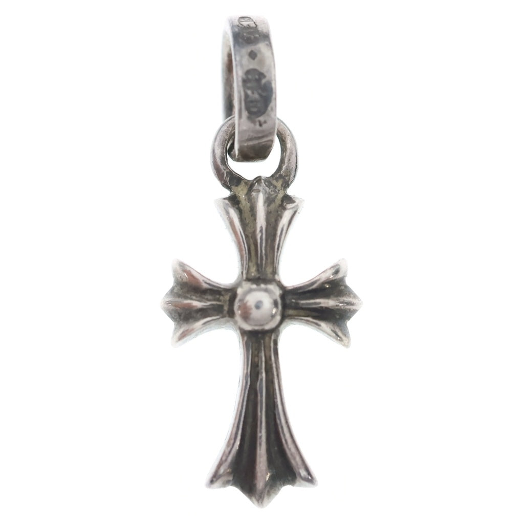 CHROME HEARTS(クロムハーツ) CRS BBYFAT P SAP ベイビーファットクロス PAVE ピンクサファイア ペンダントトップ シルバー