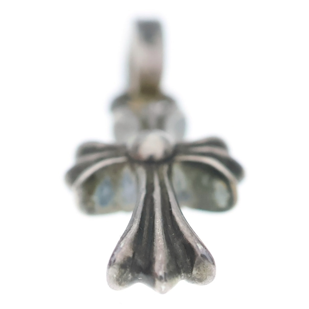 CHROME HEARTS(クロムハーツ) CRS BBYFAT P SAP ベイビーファットクロス PAVE ピンクサファイア ペンダントトップ シルバー