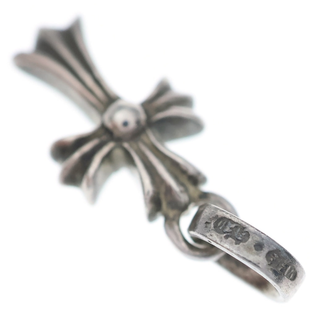 CHROME HEARTS(クロムハーツ) CRS BBYFAT P SAP ベイビーファットクロス PAVE ピンクサファイア ペンダントトップ シルバー