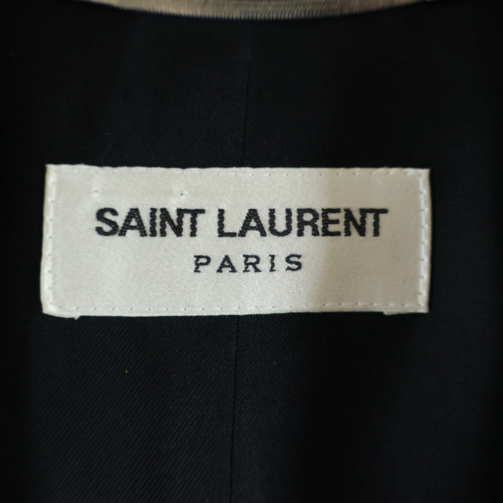 SAINT LAURENT PARIS(サンローランパリ) アイコニック ル スモーキング ジャケット ローウエスト トラウザー パンツ セットアップスーツ ブラック 505327 607849 Y512W