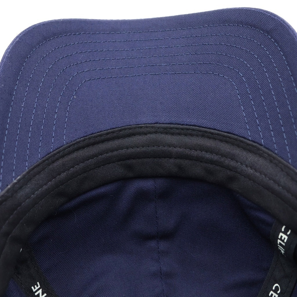 CELINE(セリーヌ) 21SS ロゴワッペン ベースボールキャップ 帽子 ネイビー 2AUA2242N