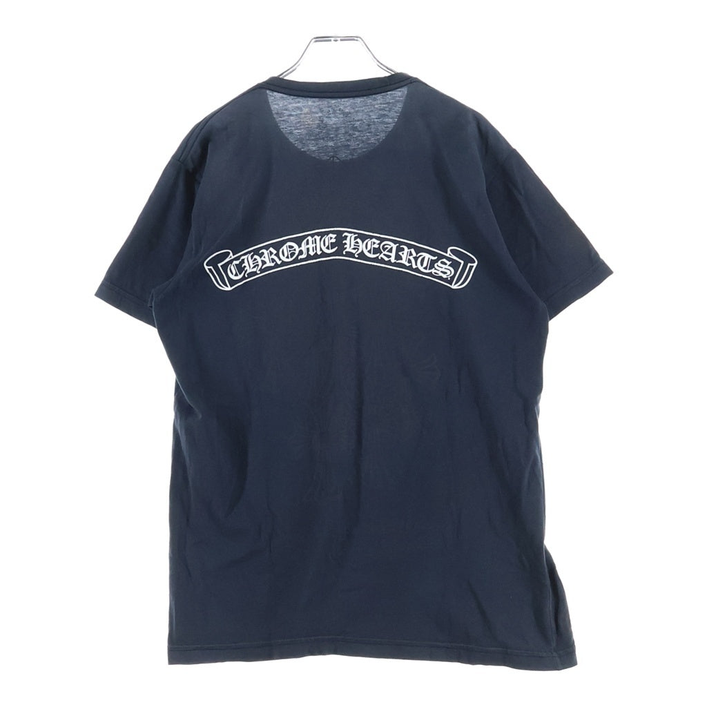 CHROME HEARTS(クロムハーツ) OLD SCRL CEM CRS TEE バックスクロールラベル セメタリークロス プリント 半袖Tシャツ ブラック