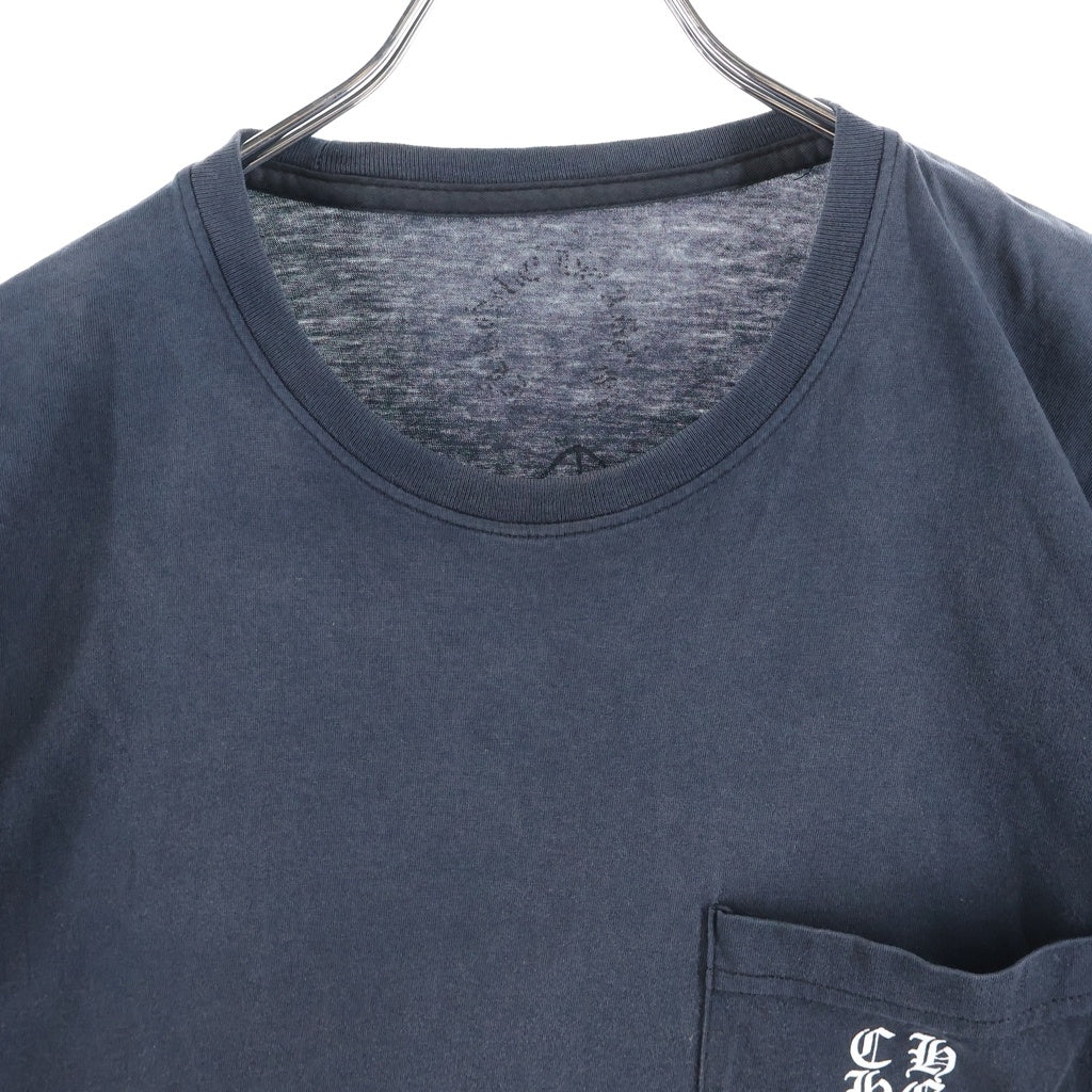 CHROME HEARTS(クロムハーツ) OLD SCRL CEM CRS TEE バックスクロールラベル セメタリークロス プリント 半袖Tシャツ ブラック