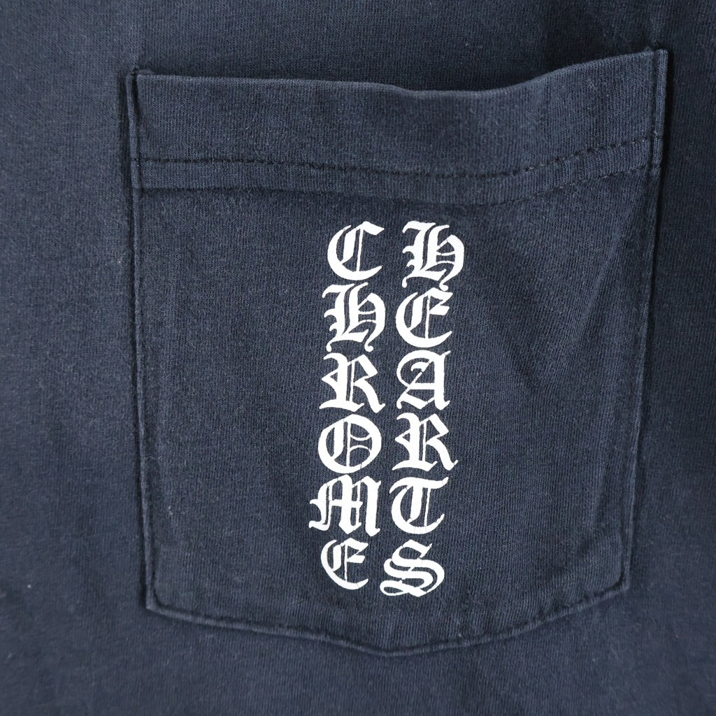 CHROME HEARTS(クロムハーツ) OLD SCRL CEM CRS TEE バックスクロールラベル セメタリークロス プリント 半袖Tシャツ ブラック