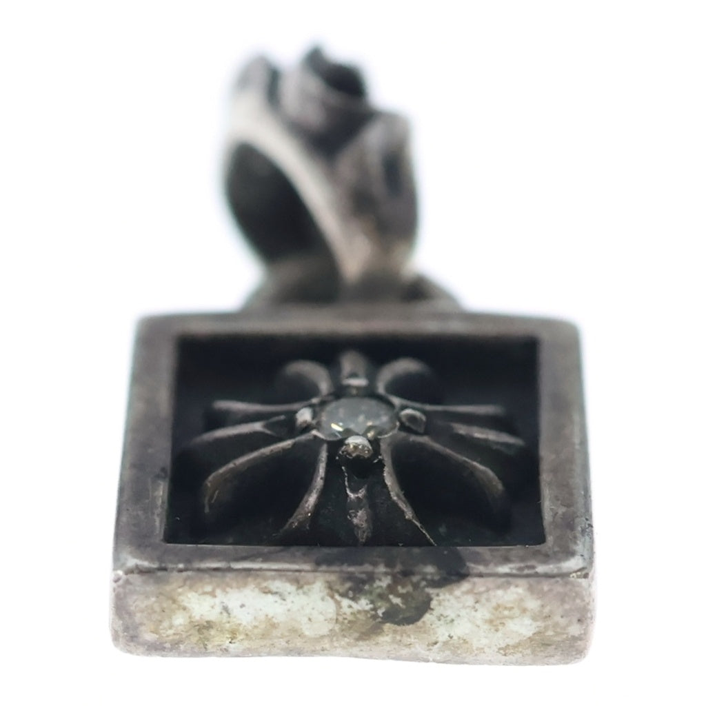 CHROME HEARTS(クロムハーツ) FRAMED CH PLUS 1DIA フレームドCHプラス 1ダイヤ ペンダントトップ シルバー
