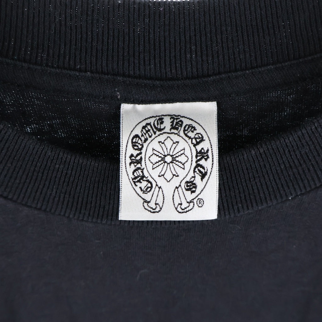 CHROME HEARTS(クロムハーツ) OLD S/S TEE オールド バックセメタリークロス ヴァインダガープリント ポケットTシャツ ブラック