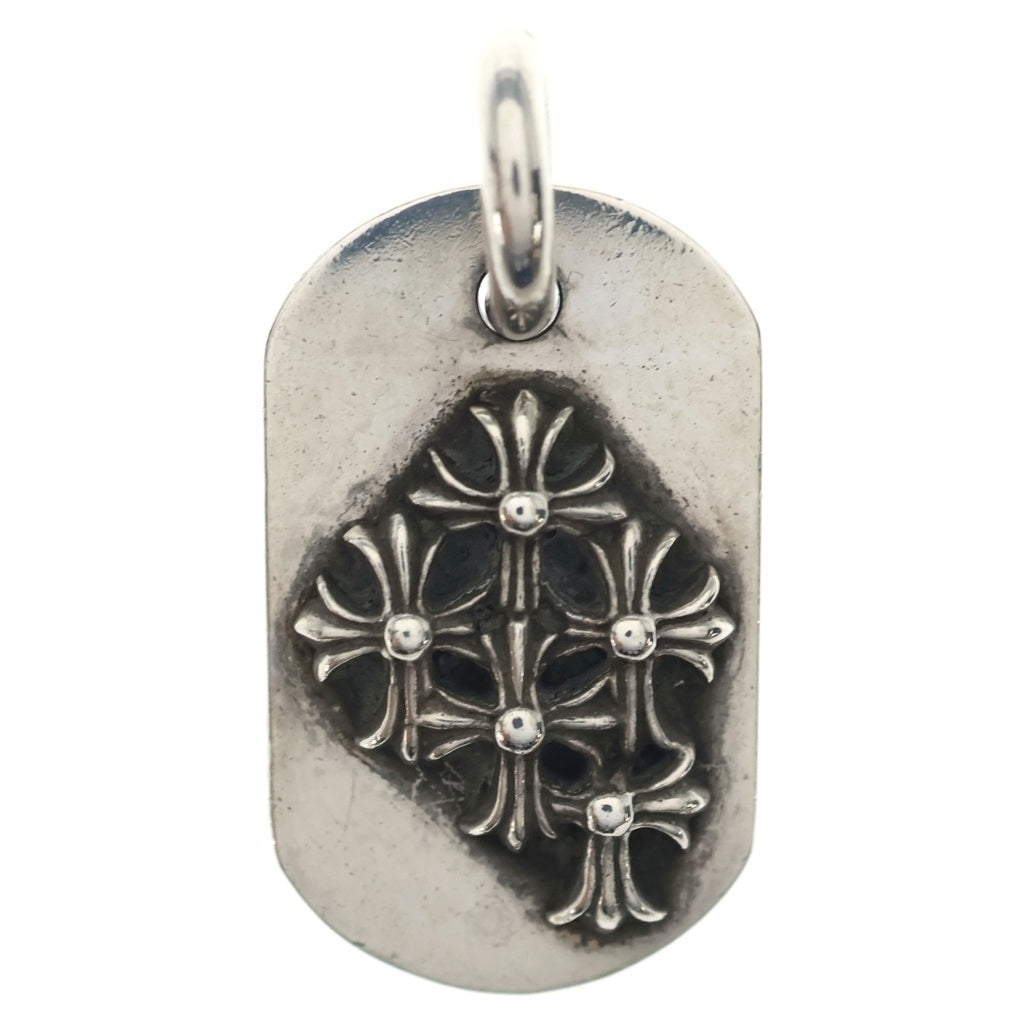 CHROME HEARTS(クロムハーツ) RAISED DOGTAG レイズドドッグタグ チャーム ネックレストップ シルバー