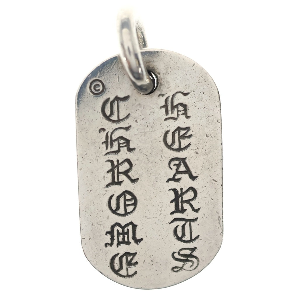 CHROME HEARTS(クロムハーツ) RAISED DOGTAG レイズドドッグタグ チャーム ネックレストップ シルバー