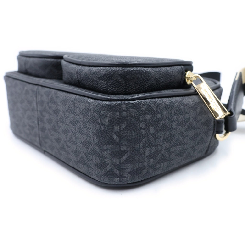 MICHAEL KORS(マイケルコース) MKシグネチャー ボディバッグ ショルダーバッグ PVCレザー ブラック レディース