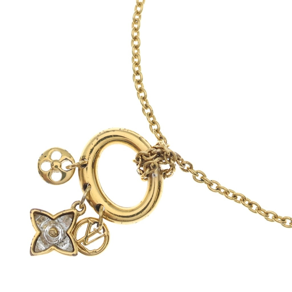 LOUIS VUITTON(ルイヴィトン) モノグラム フラワー コリエ マイブルーミング ストラス ネックレス ゴールド メタル M00592 レディース