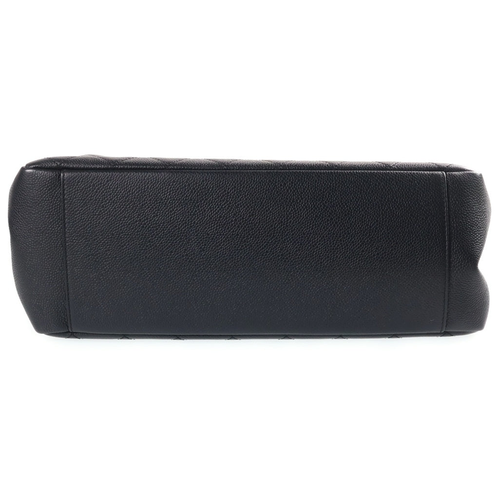 CHANEL(シャネル) ココマーク GSTトートバッグ ハンドバッグ シルバー金具 キャビア ブラック シール付き 17番台 A50995 レディース