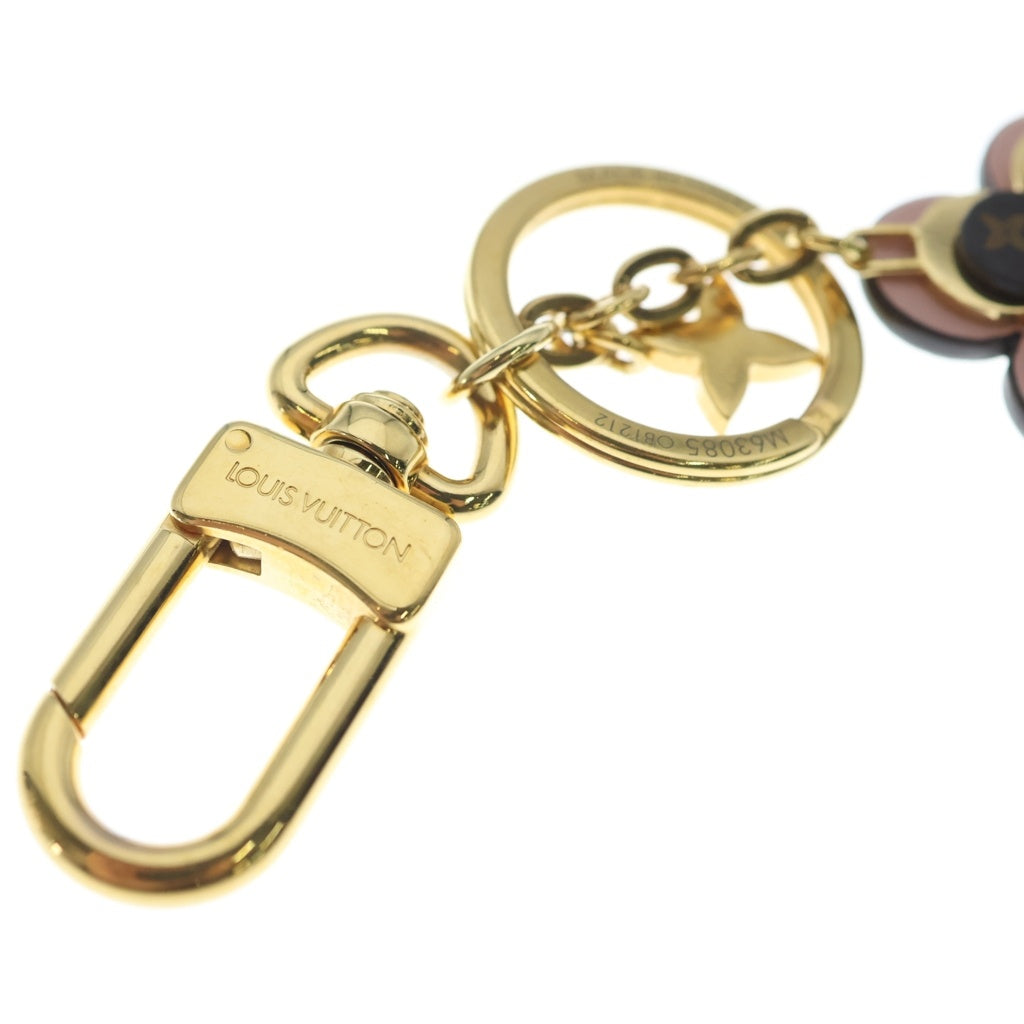 LOUIS VUITTON(ルイヴィトン) モノグラム キーホルダー・ブルーミングフラワーBB ブラウン/ピンク PVCレザー/GP M63085 レディース