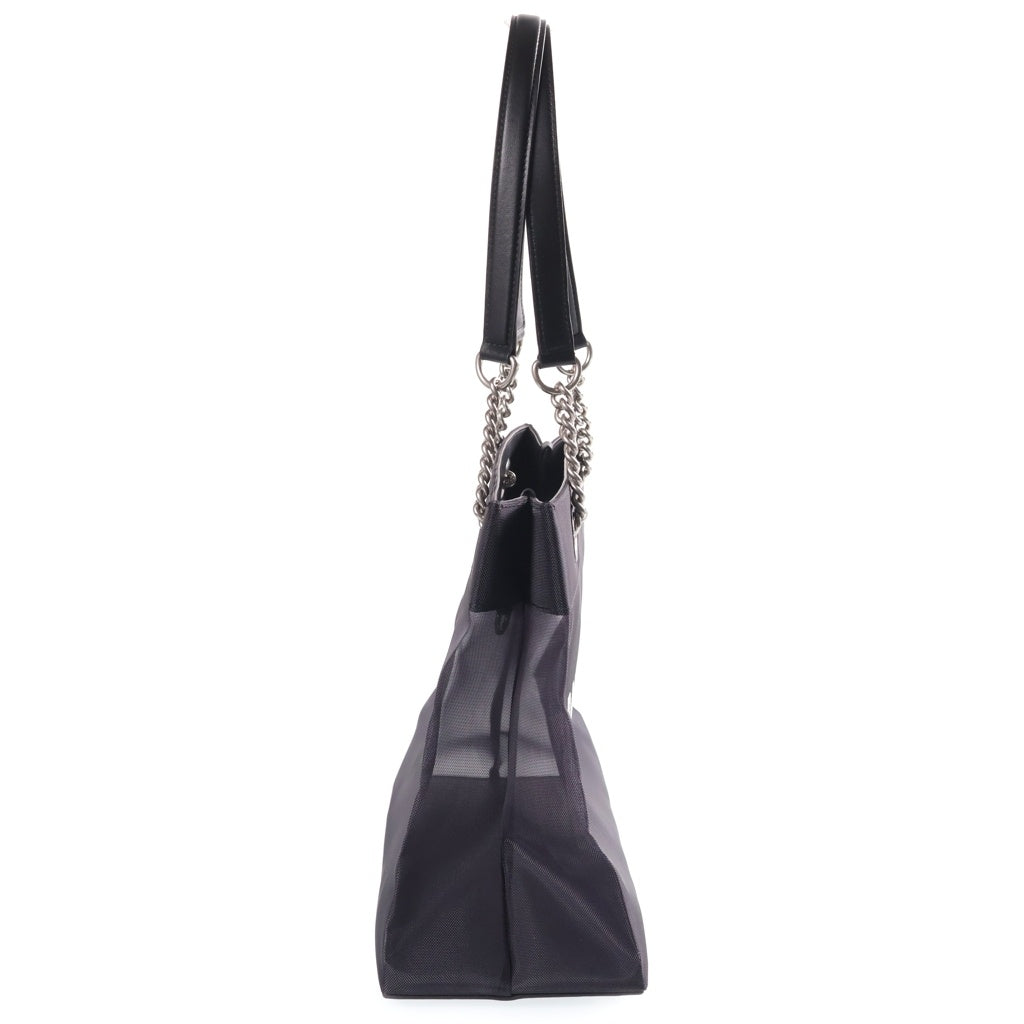 BALENCIAGA(バレンシアガ) デューティフリー ミディアム トートバッグ ハンドバッグ メッシュ×レザー ブラック 741602 レディース
