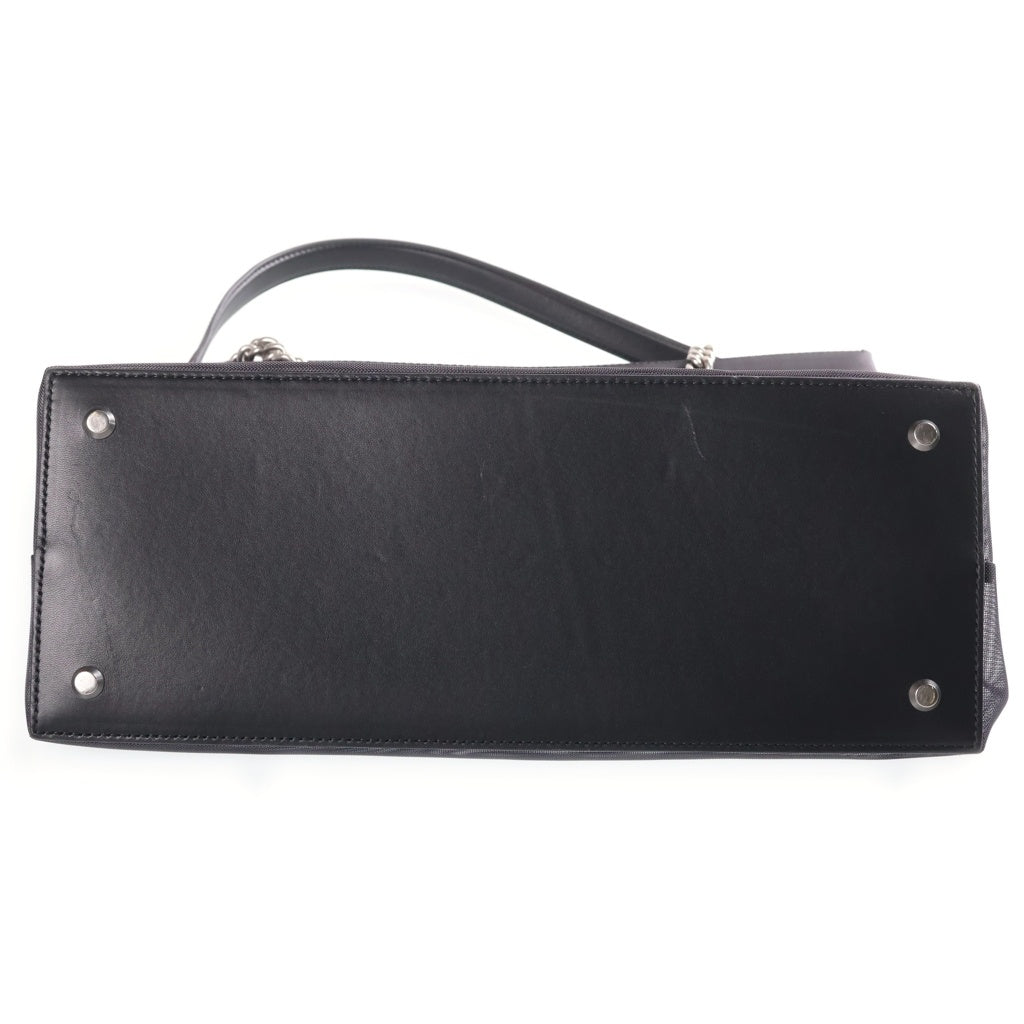 BALENCIAGA(バレンシアガ) デューティフリー ミディアム トートバッグ ハンドバッグ メッシュ×レザー ブラック 741602 レディース