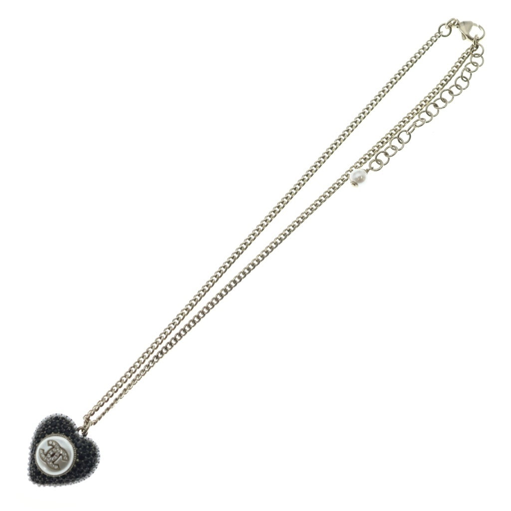 CHANEL(シャネル) ハートモチーフ ペンダント ネックレス ラインストーン ココマーク C22B レディース