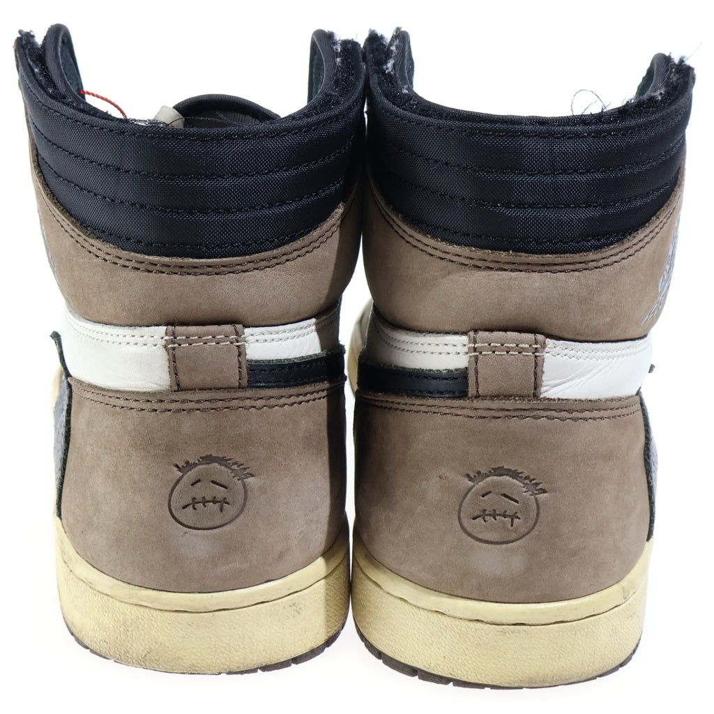 NIKE(ナイキ) ×TRAVIS SCOTT AIR JORDAN 1 RETRO HIGH OG TS SP トラヴィススコット エアジョーダン1 レトロ ダークモカ ハイカットスニーカー US10.5/28.5cm CD4487-100