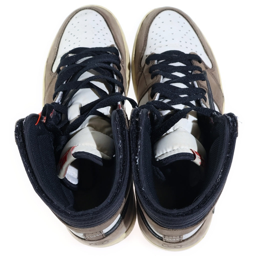 NIKE(ナイキ) ×TRAVIS SCOTT AIR JORDAN 1 RETRO HIGH OG TS SP トラヴィススコット エアジョーダン1 レトロ ダークモカ ハイカットスニーカー US10.5/28.5cm CD4487-100