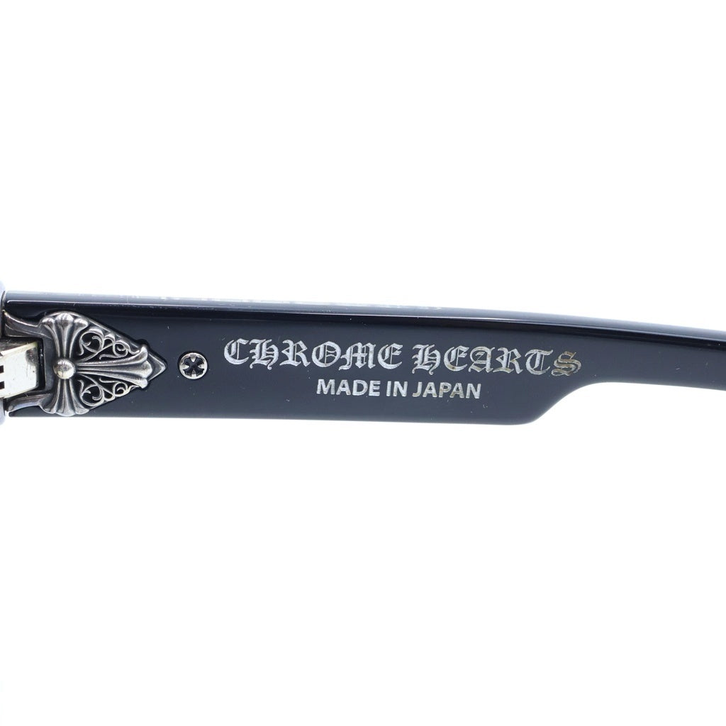 CHROME HEARTS(クロムハーツ) BOX OFFICER ボックスオフィサー ダガーテンプル ウェリントン サングラス 眼鏡 ブラック/シルバー ケース