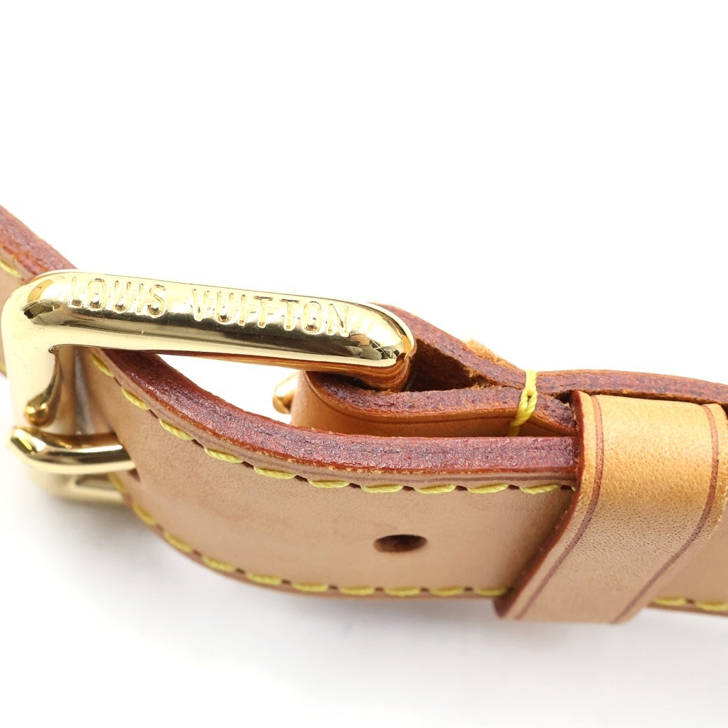 LOUIS VUITTON(ルイヴィトン) モノグラム テムズGM ワンショルダーバッグ ブラウン レザー×PVC M56383 ゴールド金具 レディース