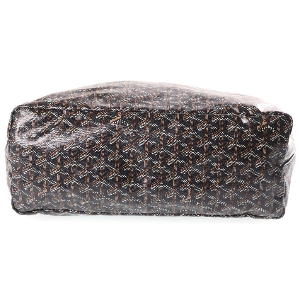 GOYARD(ゴヤール) サンルイPM トートバッグ ハンドバッグ PVC×レザー ブラック×ブラウン ポーチ レディース