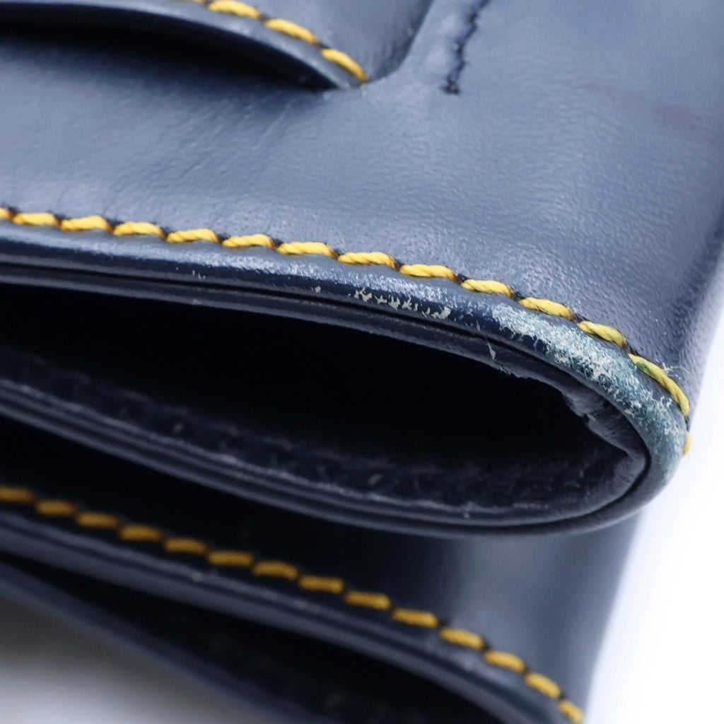 Christian Dior(クリスチャンディオール) トロッタートートバッグ ハンドバッグ キャンバス×レザー ネイビー BM-1001 レディース