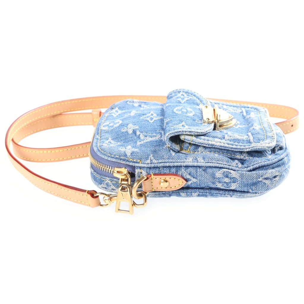 LOUIS VUITTON(ルイヴィトン) モノグラム デニム ポシェット・フェアファックス ショルダーバッグ ブルー M82948 スト レディース