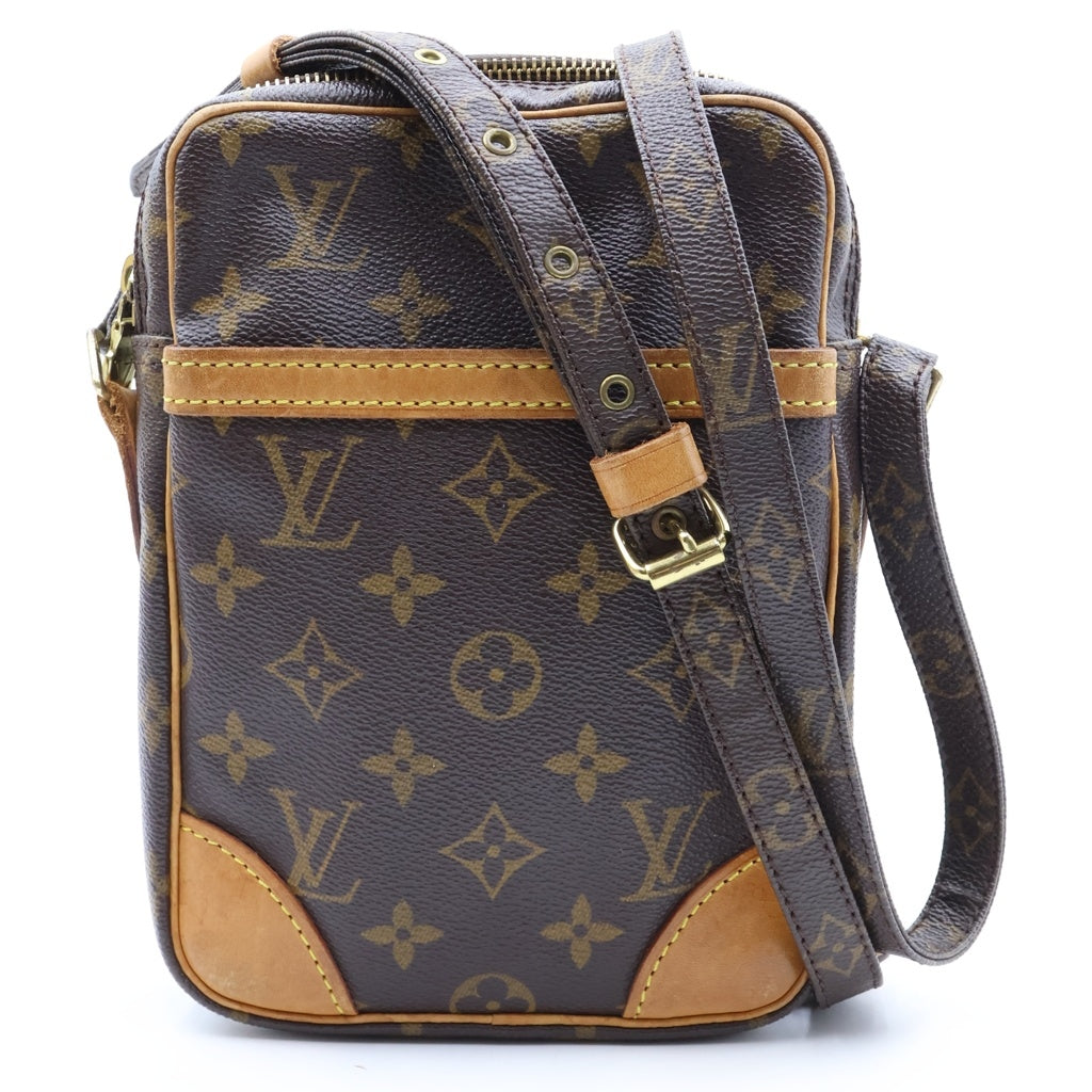 LOUIS VUITTON(ルイヴィトン) モノグラム ダヌーヴ ショルダーバッグ PVC×レザー ブラウン M45266 レディース