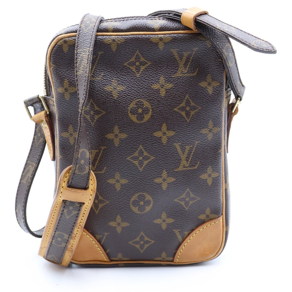 LOUIS VUITTON(ルイヴィトン) モノグラム ダヌーヴ ショルダーバッグ PVC×レザー ブラウン M45266 レディース