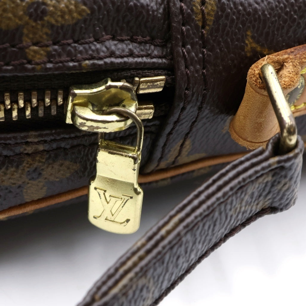LOUIS VUITTON(ルイヴィトン) モノグラム ダヌーヴ ショルダーバッグ PVC×レザー ブラウン M45266 レディース