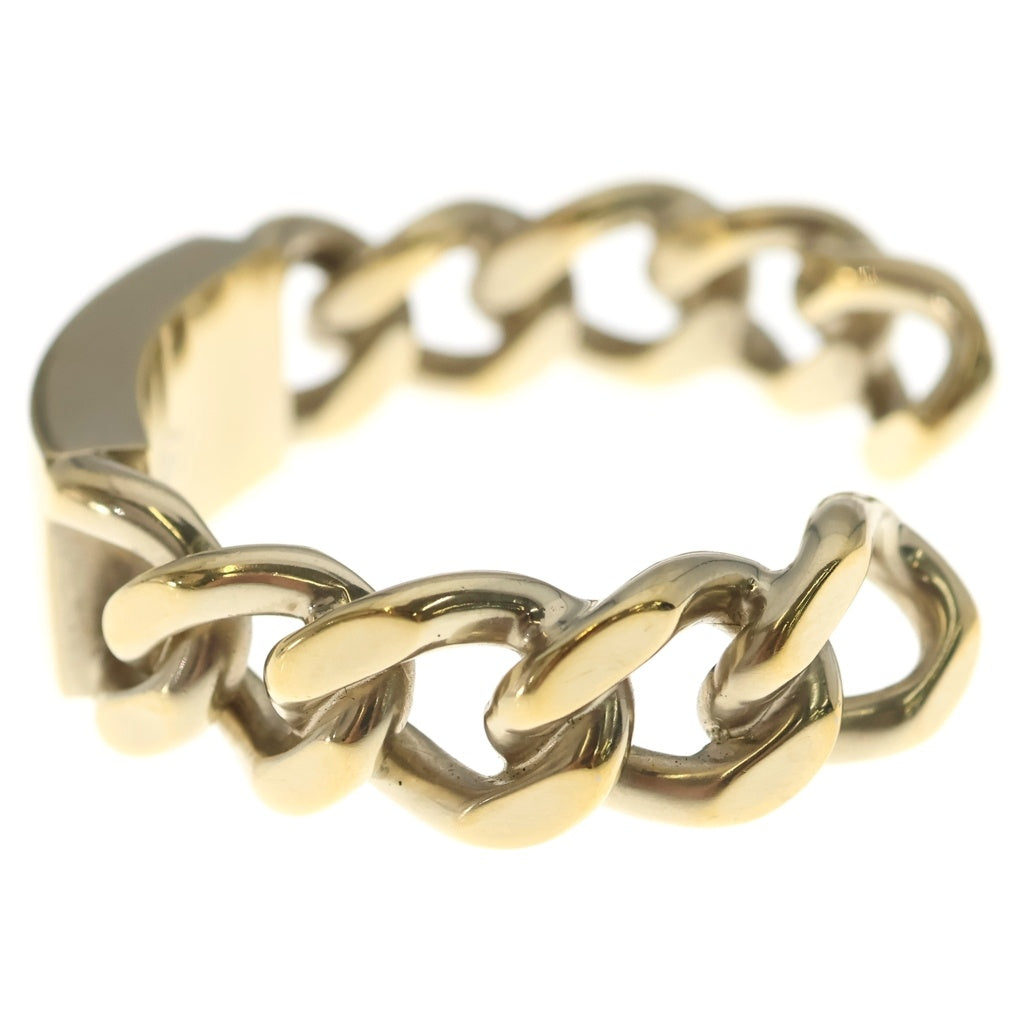 CHANEL(シャネル) ロゴバングル チェーンモチーフ ブレスレット メタル ゴールド 豆付 レディース