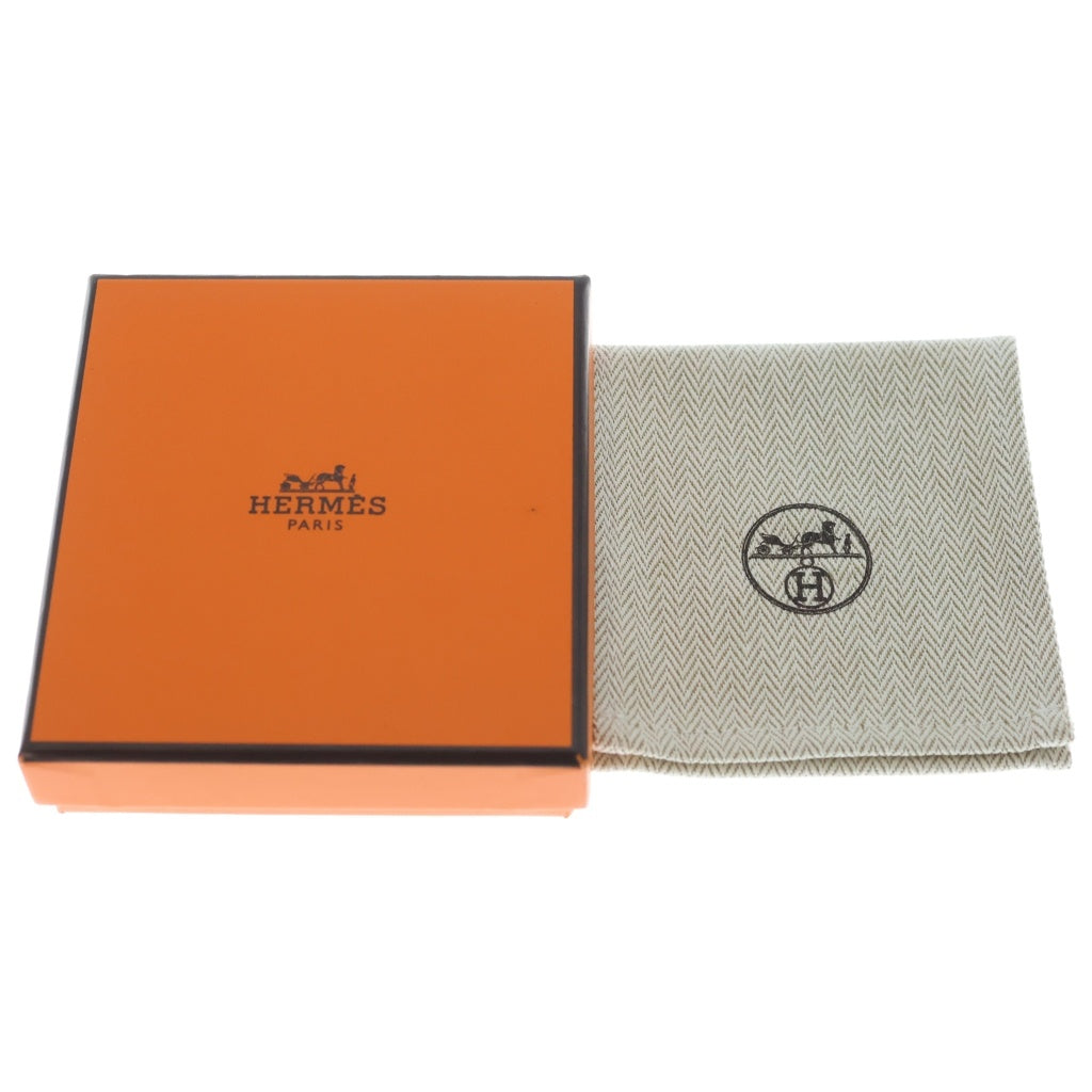 HERMES(エルメス) ミニポップアッシュHネックレス メタル ホワイト シルバー金具 箱、袋 レディース