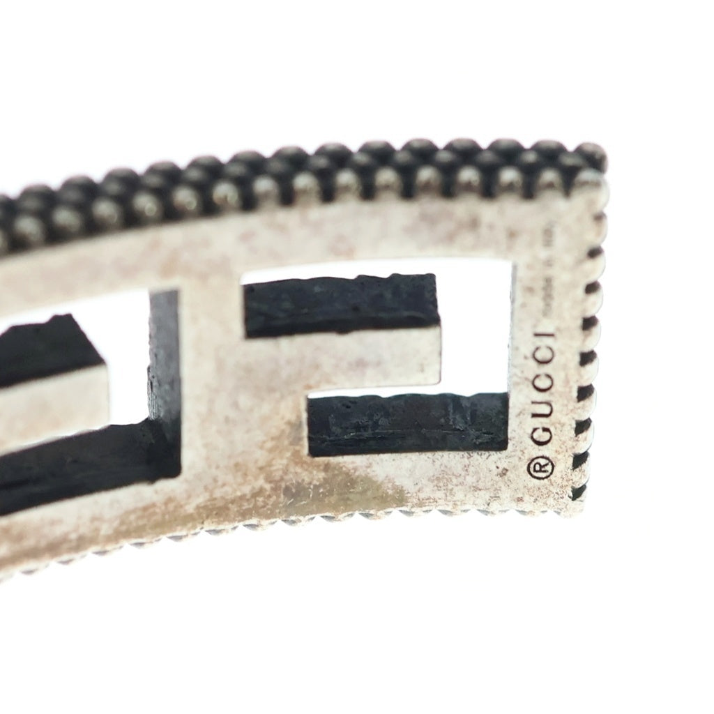 GUCCI(グッチ) アラベスク スクエアG バングル Ag925 シルバー