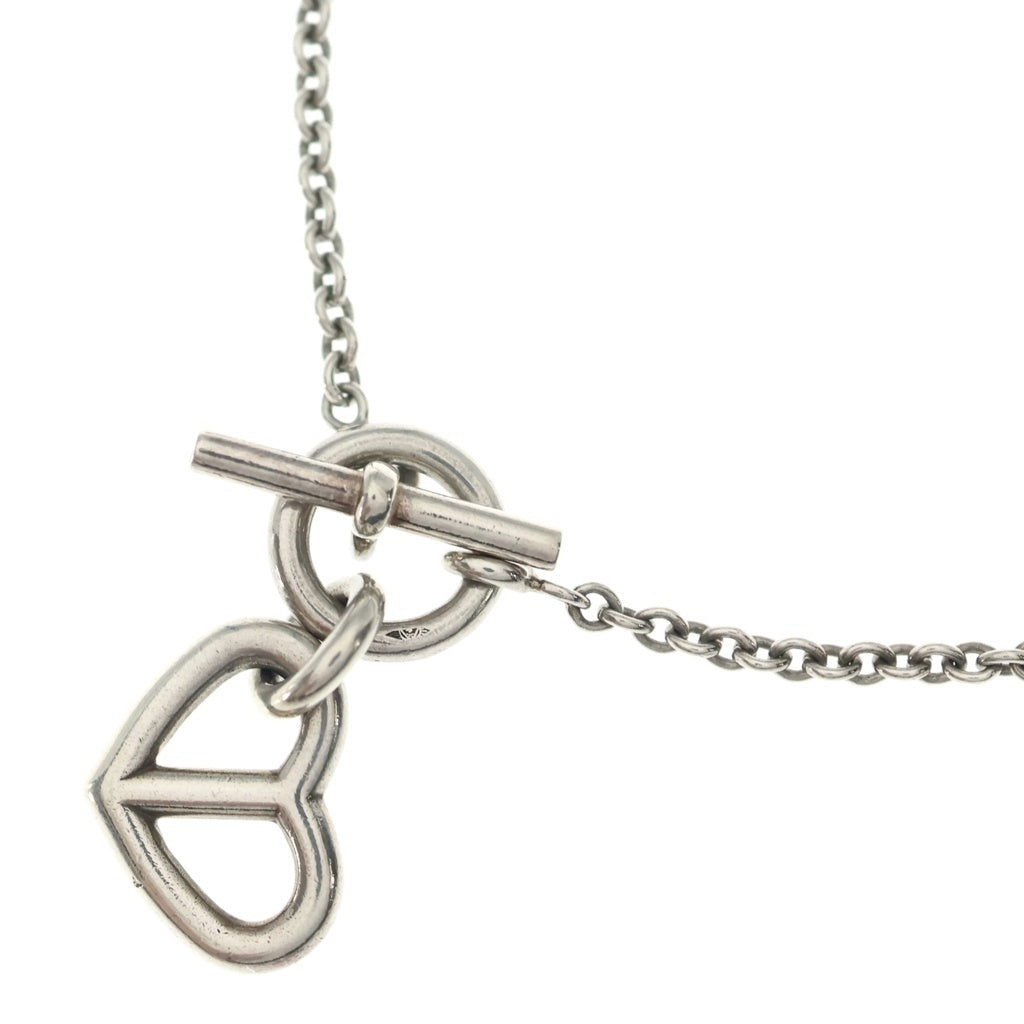 HERMES(エルメス) シェーヌダンクル アミュレット カシュクール ハートネックレス Ag925 シルバー レディース