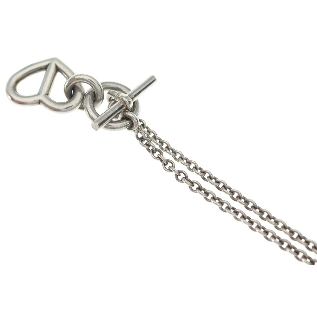 HERMES(エルメス) シェーヌダンクル アミュレット カシュクール ハートネックレス Ag925 シルバー レディース