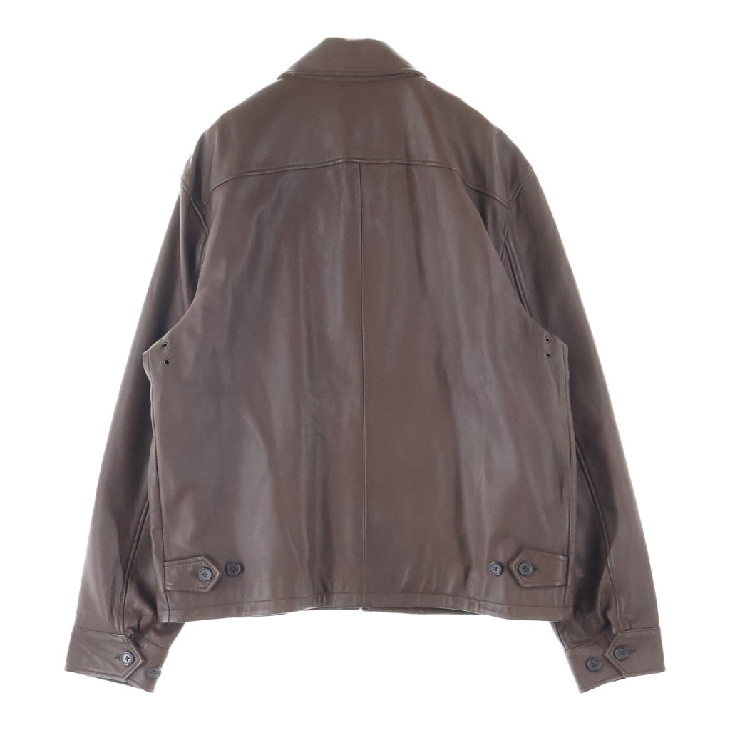 POLO RALPH LAUREN(ポロラルフローレン) Leather Swingtop Jacket レザージャケット スウィングトップ ブルゾン ブラウン