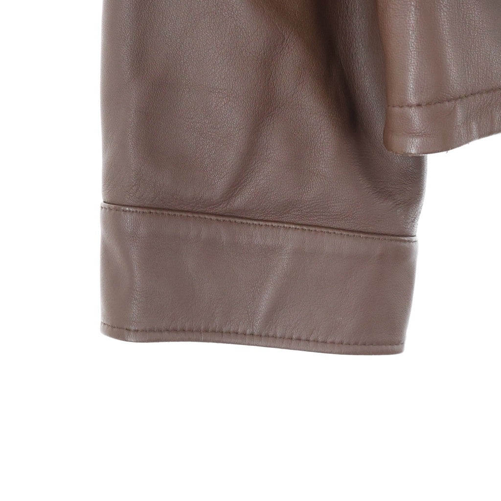 POLO RALPH LAUREN(ポロラルフローレン) Leather Swingtop Jacket レザージャケット スウィングトップ ブルゾン ブラウン