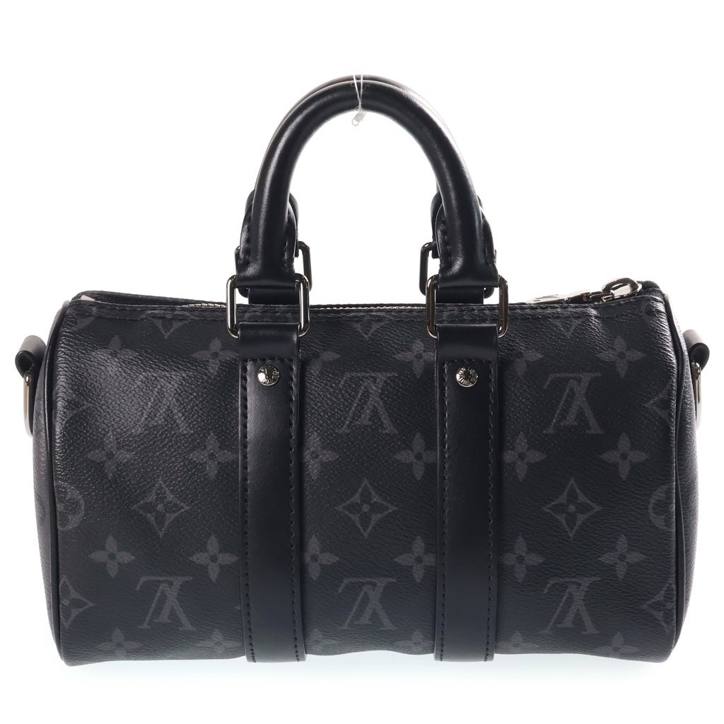 LOUIS VUITTON(ルイヴィトン) モノグラムエクリプス キーポル・バンドリエール25 ハンドバッグ ショルダーバッグ 2WAY ブラック PVC×レザー M46271 NFC レディース