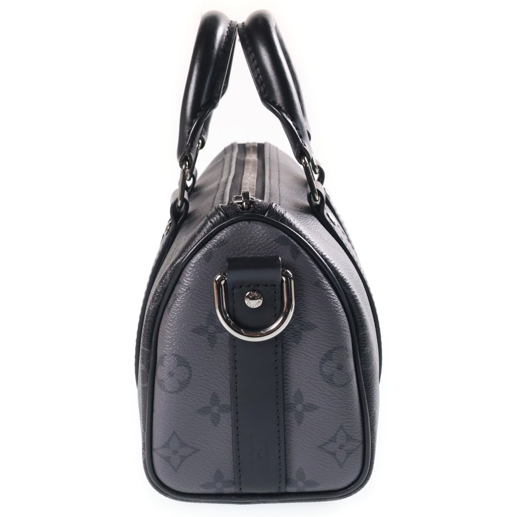 LOUIS VUITTON(ルイヴィトン) モノグラムエクリプス キーポル・バンドリエール25 ハンドバッグ ショルダーバッグ 2WAY ブラック PVC×レザー M46271 NFC レディース