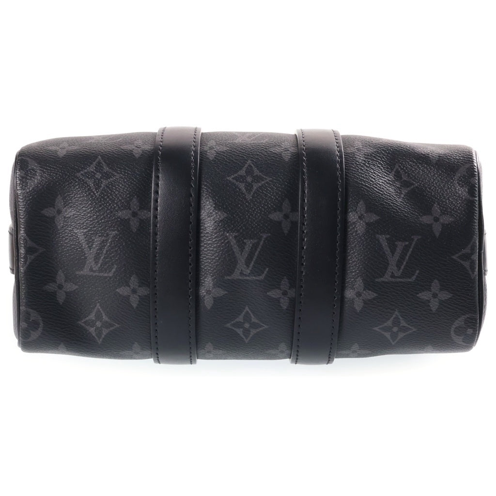 LOUIS VUITTON(ルイヴィトン) モノグラムエクリプス キーポル・バンドリエール25 ハンドバッグ ショルダーバッグ 2WAY ブラック PVC×レザー M46271 NFC レディース