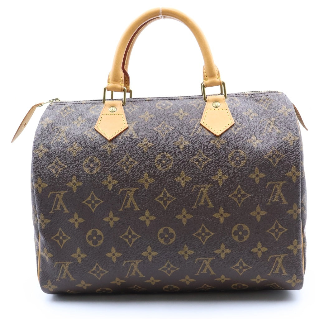 LOUIS VUITTON(ルイヴィトン) モノグラム スピーディ30 ハンドバッグ ブラウン PVC×レザー M41526 レディース