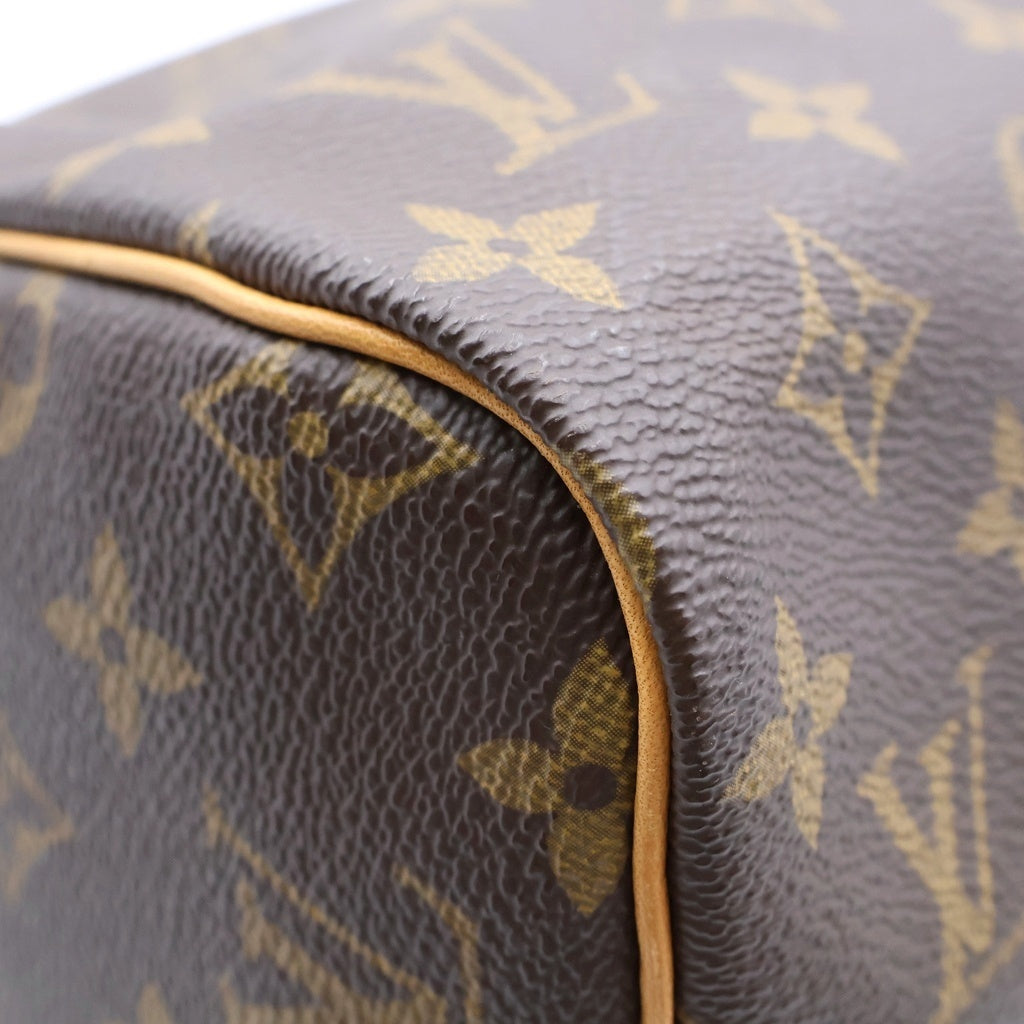 LOUIS VUITTON(ルイヴィトン) モノグラム スピーディ30 ハンドバッグ ブラウン PVC×レザー M41526 レディース