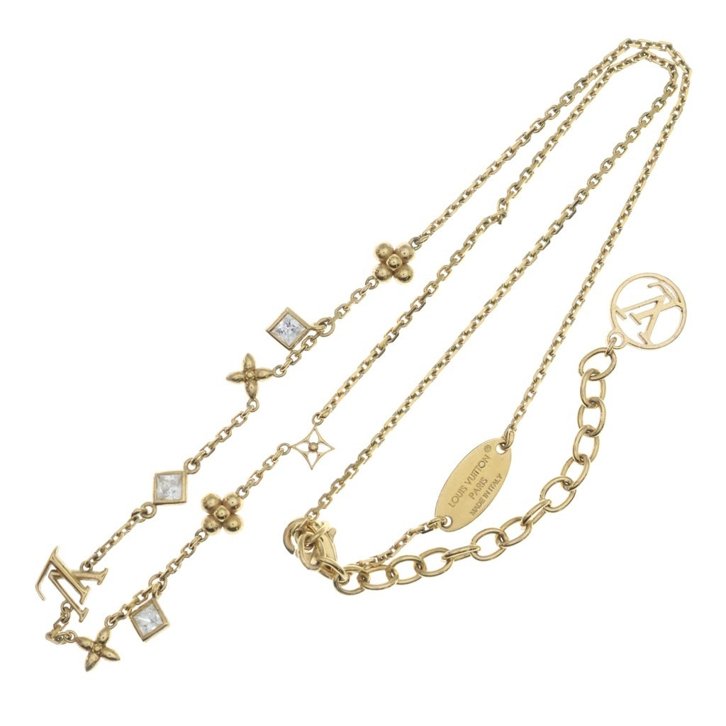 LOUIS VUITTON(ルイヴィトン) ネックレス・LV インザスカイ メタル ゴールド ラインストーン M01322 VA4263