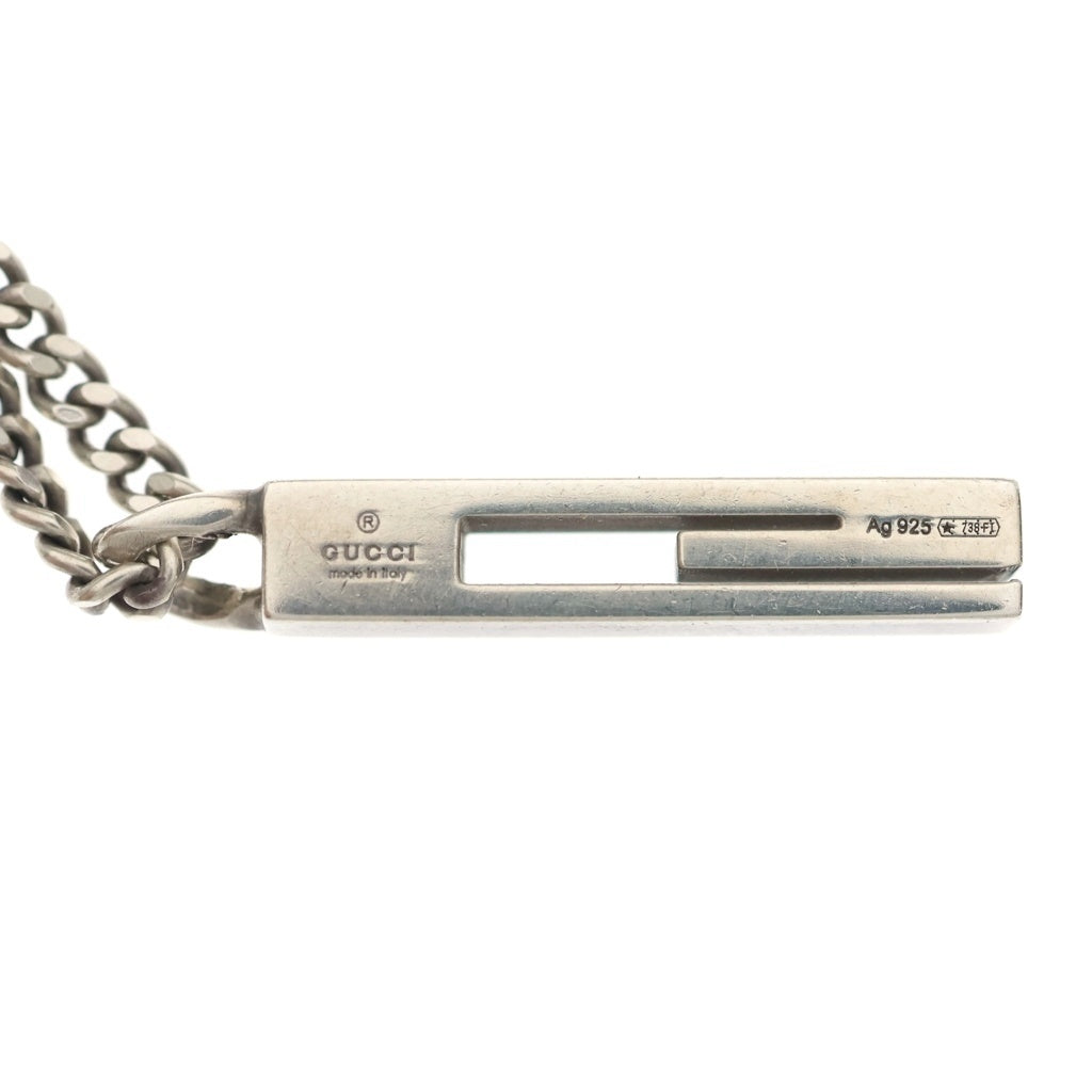GUCCI(グッチ) カットアウトG ネックレス シルバー チェーン Ag925 レディース