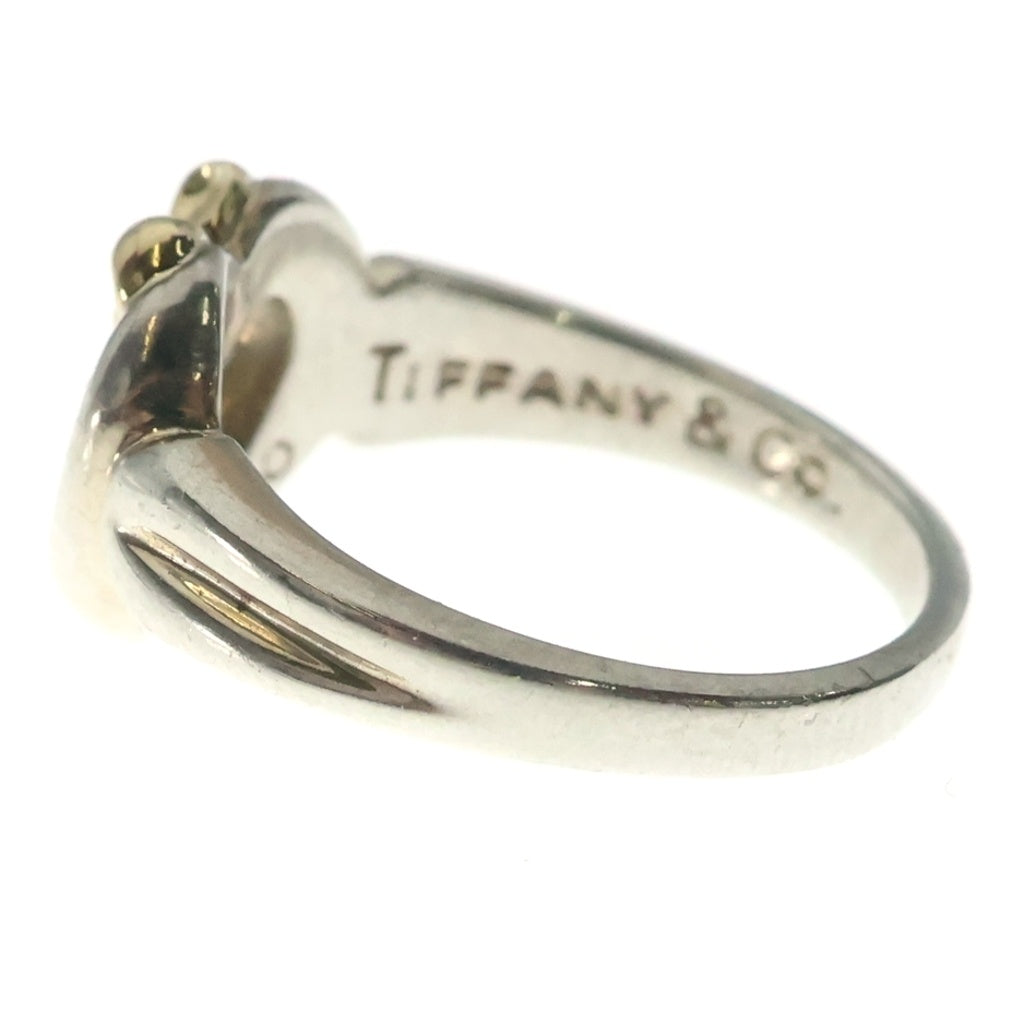 TIFFANY & Co.(ティファニー) ハートリボン コンビ リング シルバー×ゴールド SV925 Au750