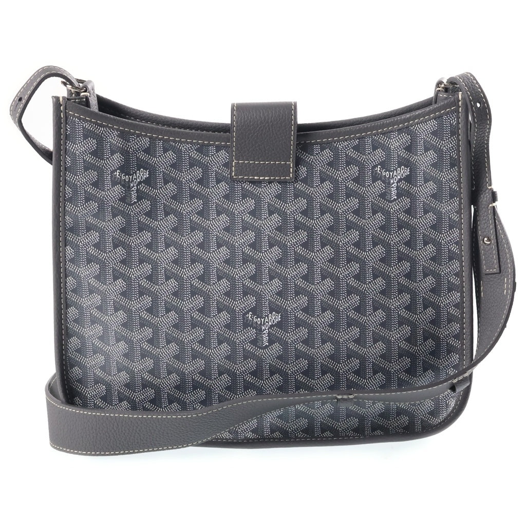 GOYARD(ゴヤール) ミュゼットPM ショルダーバッグ グレー PVC×レザー LME020262 袋 レディース