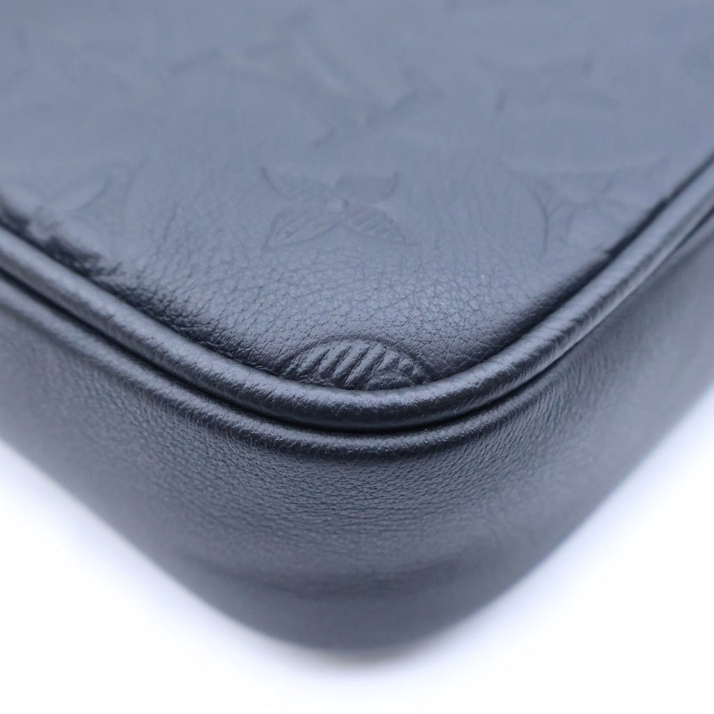 LOUIS VUITTON(ルイヴィトン) モノグラムシャドウ トリオ・メッセンジャー ショルダーバッグ ブラック レザー M26713 RFID レディース
